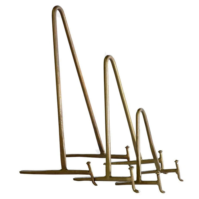Small Antique Brass Display Stand