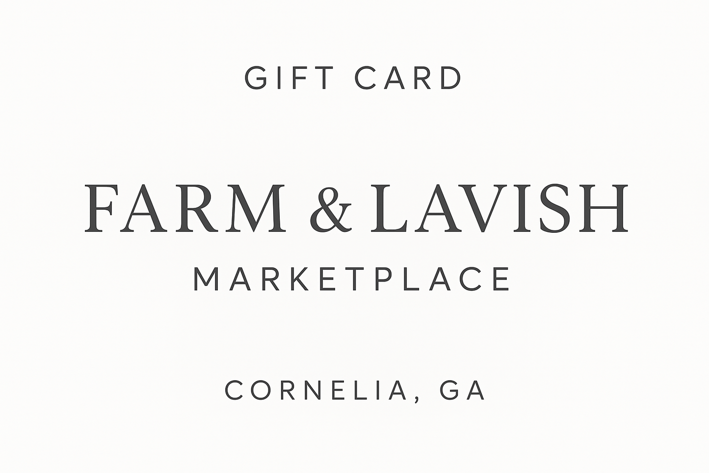 Farm & Lavish Gift Card