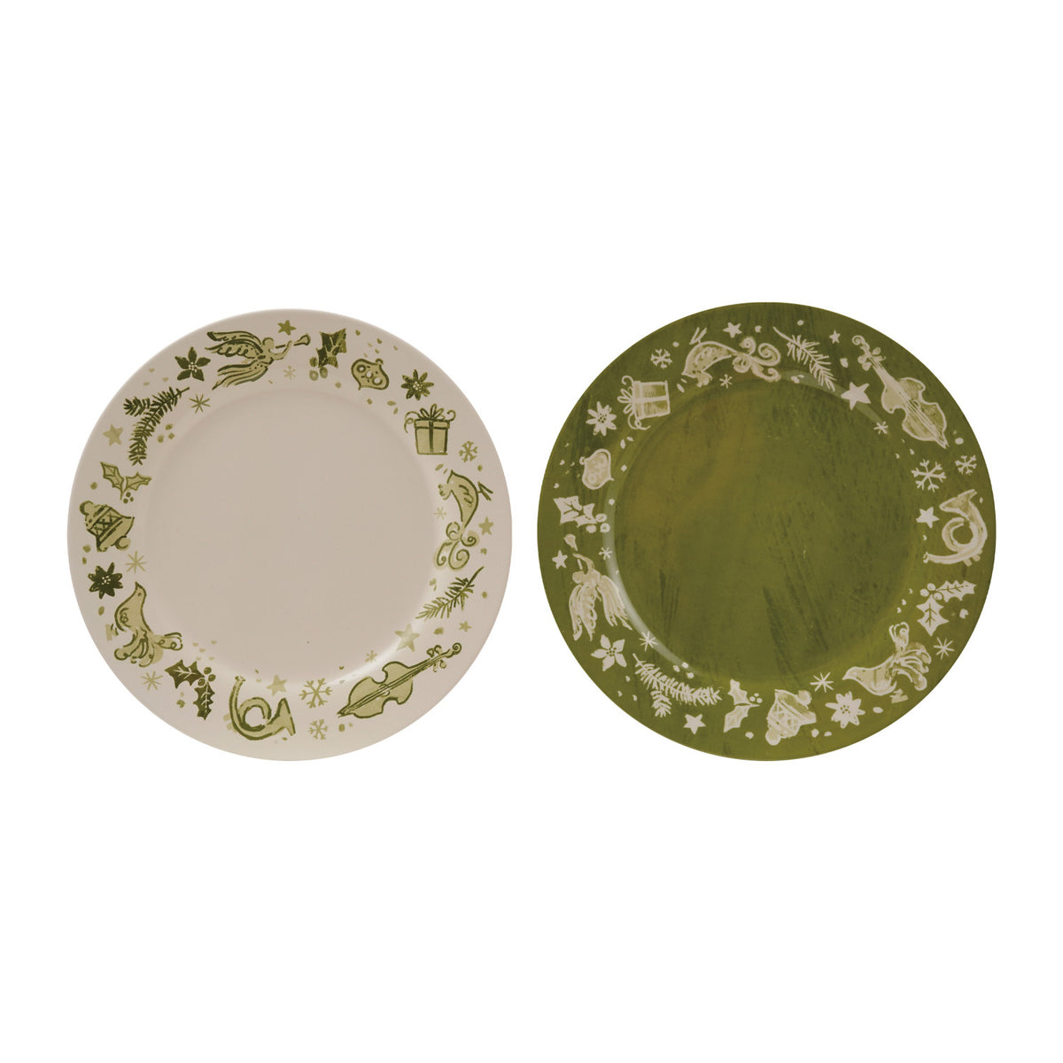 Plate with Holiday Design, 2 Styles