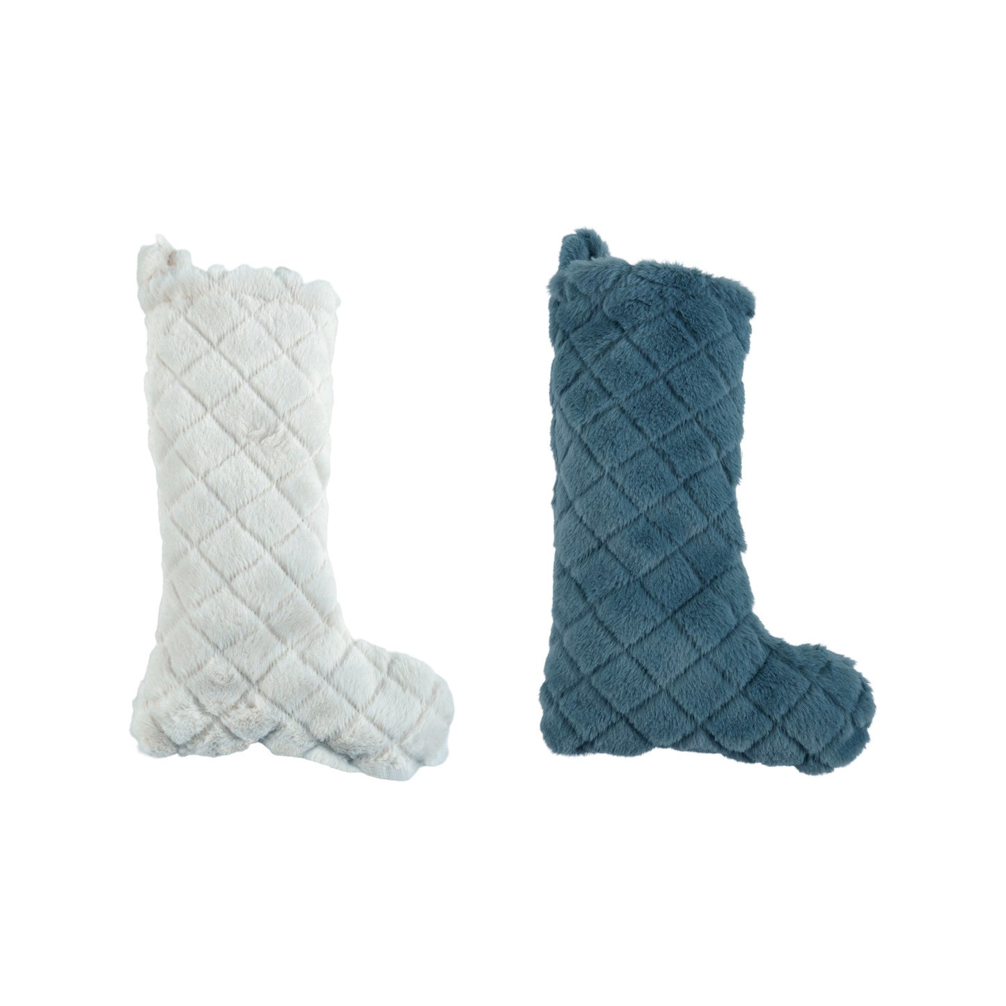 Faux Fur Quilted Stocking